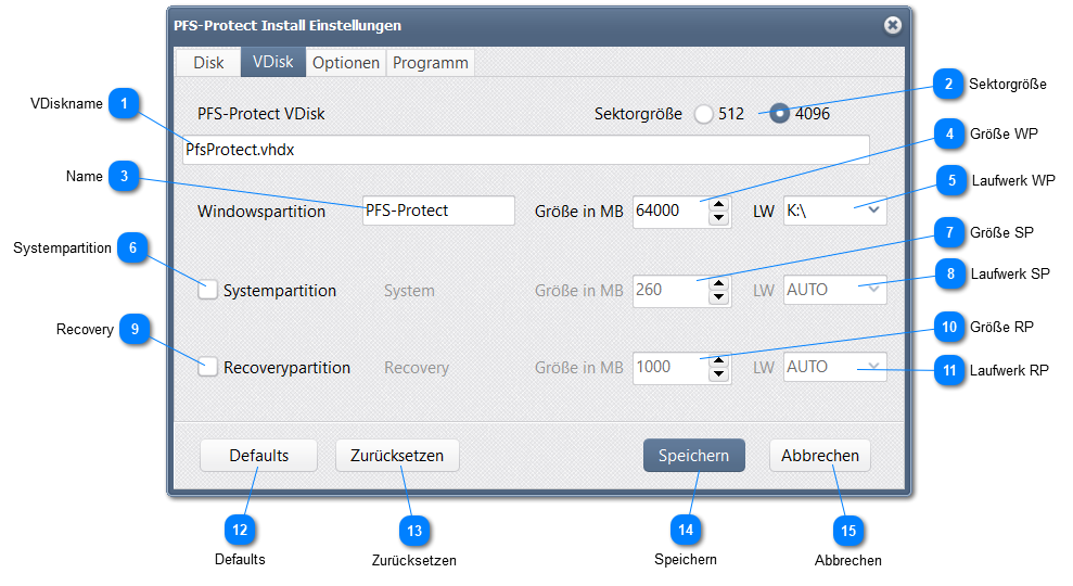5.2. Menü: VDisk...